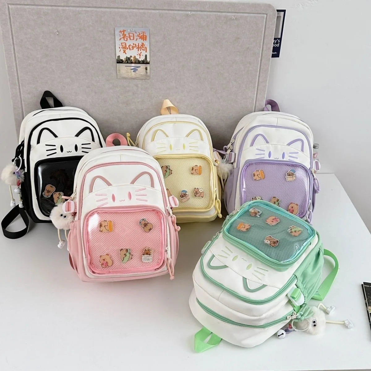 Neko Cutie Ita Y2K Cat Display Backpack