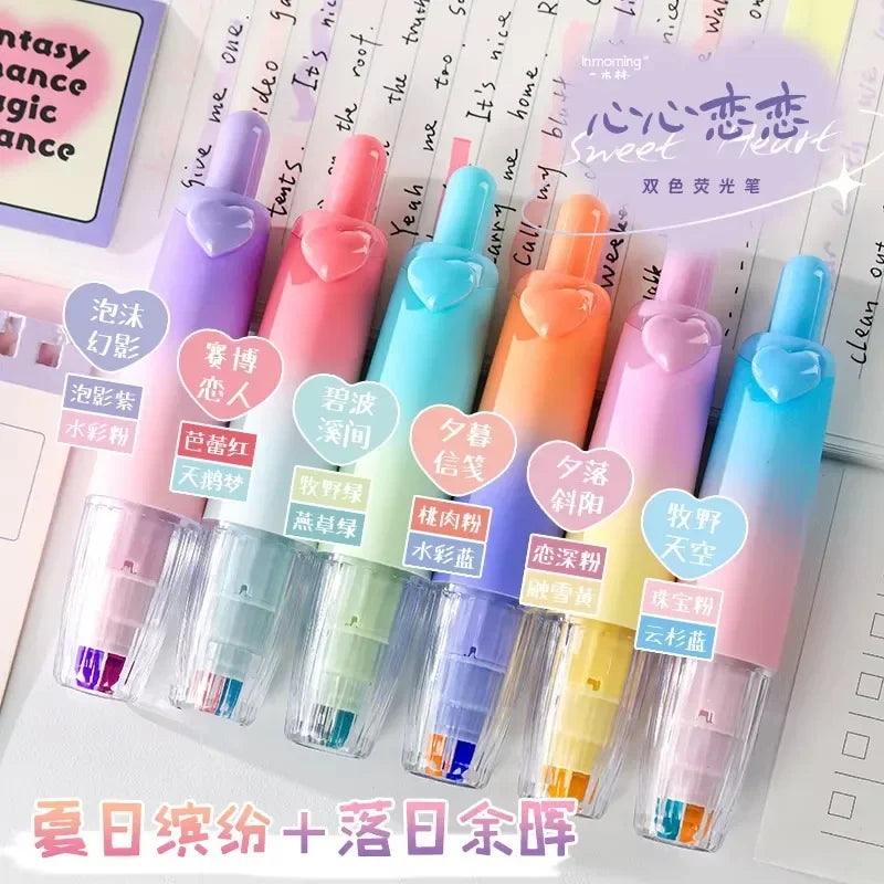 HeartPop Twin Tips Highlighters Set