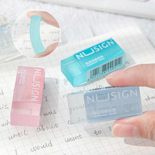 Crystal Clear Jelly-like Erasers
