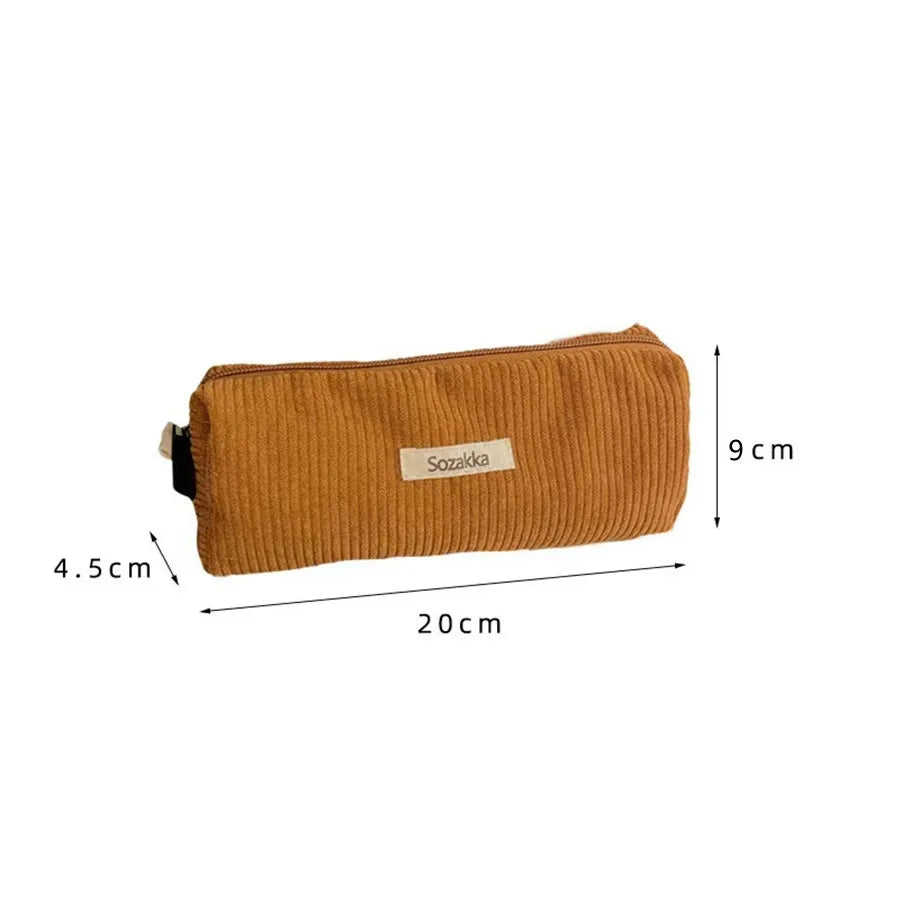 Retro Corduroy Dreams Pencil Case