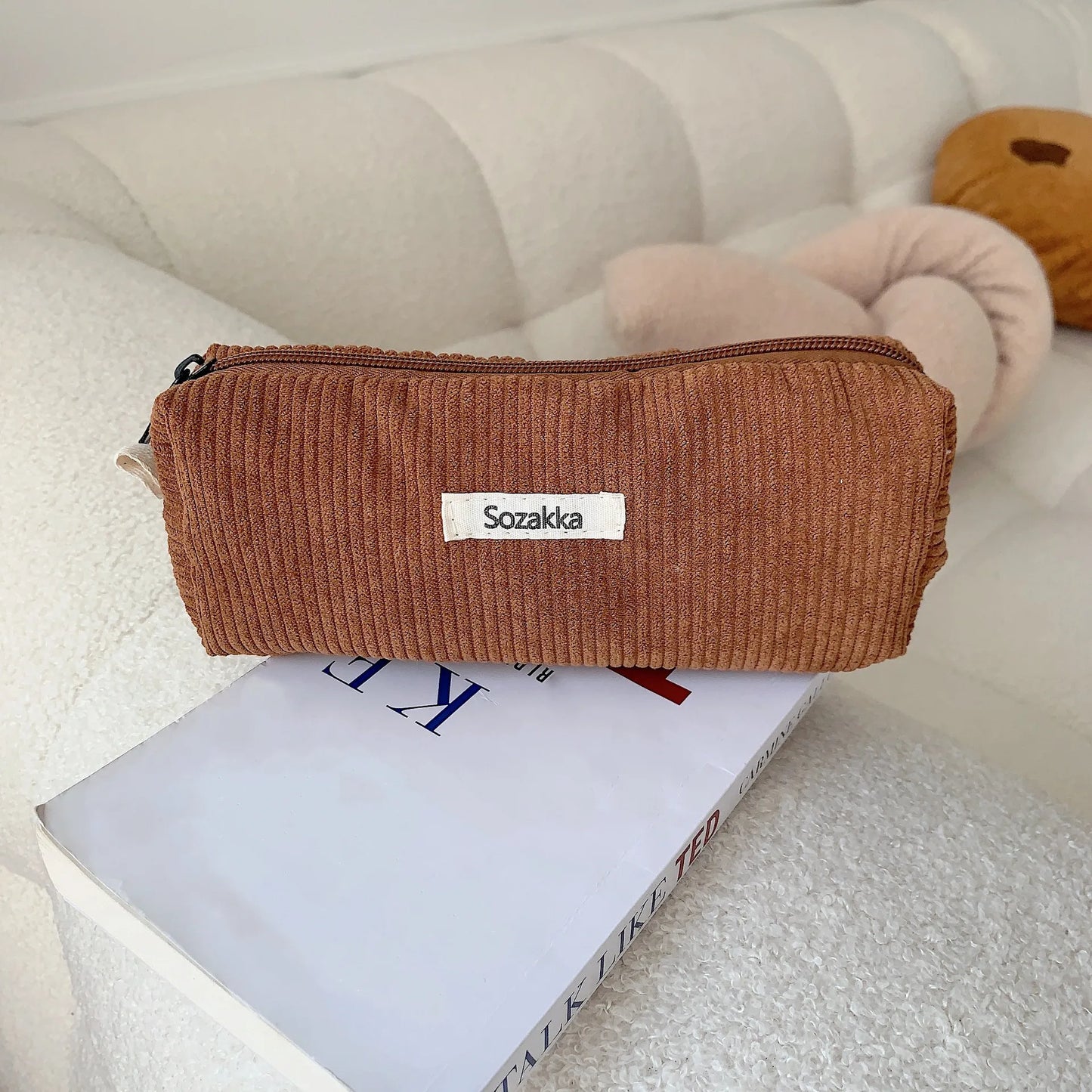 Retro Corduroy Dreams Pencil Case