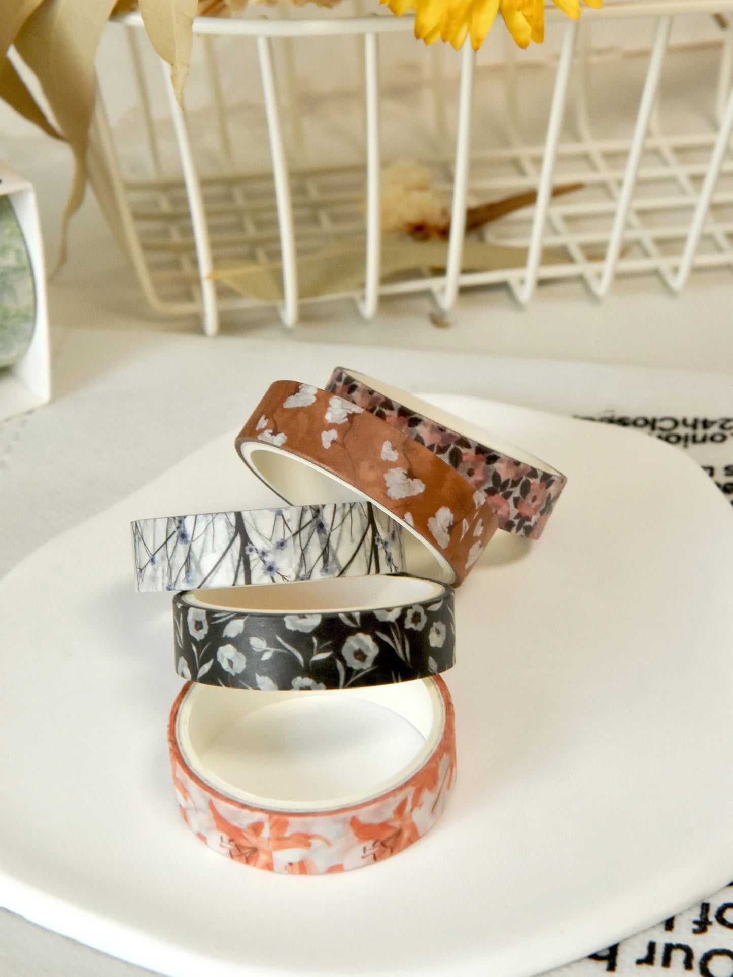 Vintage Bloom Floral Washi Tape Set
