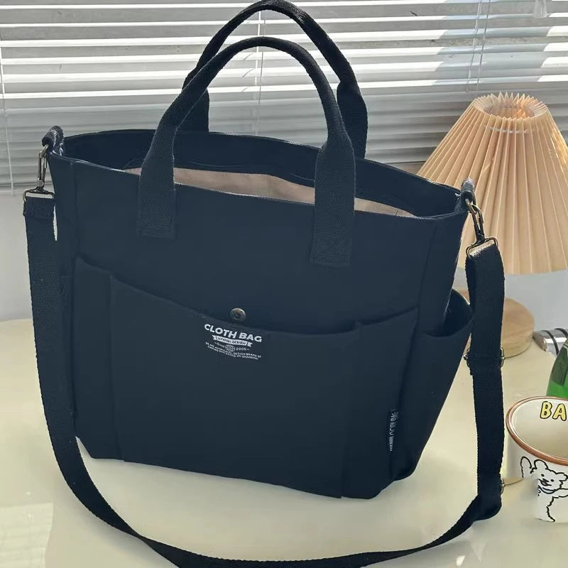 Pocket Perfect Minimalist Canvas Tote Bag