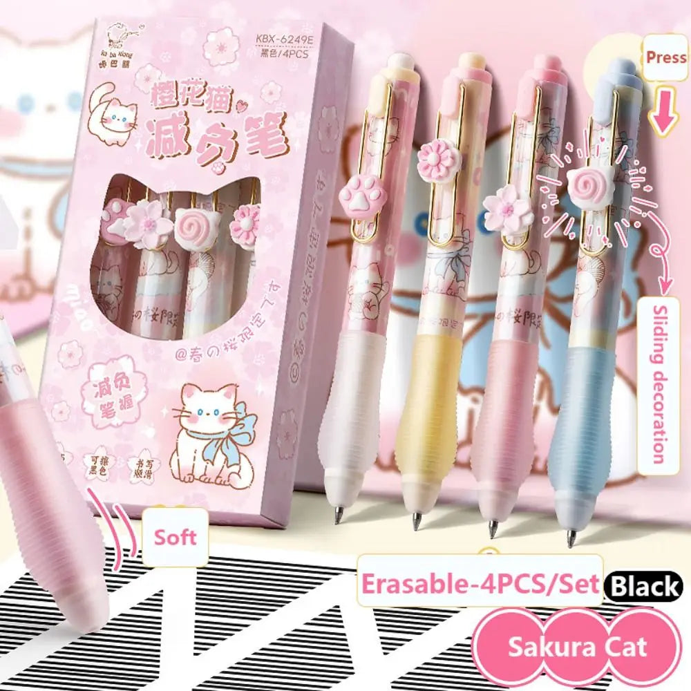 Sweet Blossom Erasable Gel Pen Set