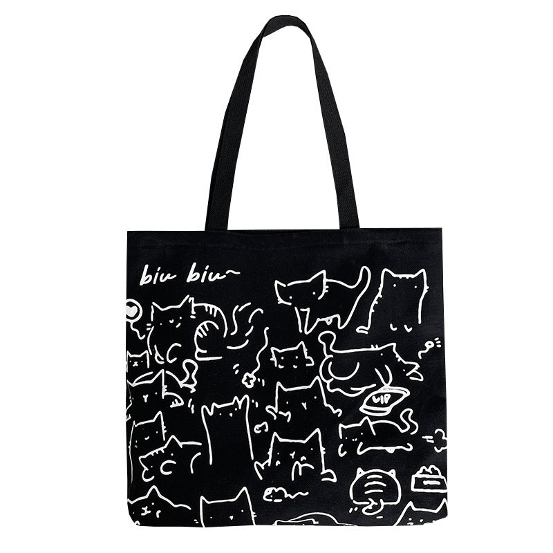 Meow & Friends Tote Canvas Tote Bag