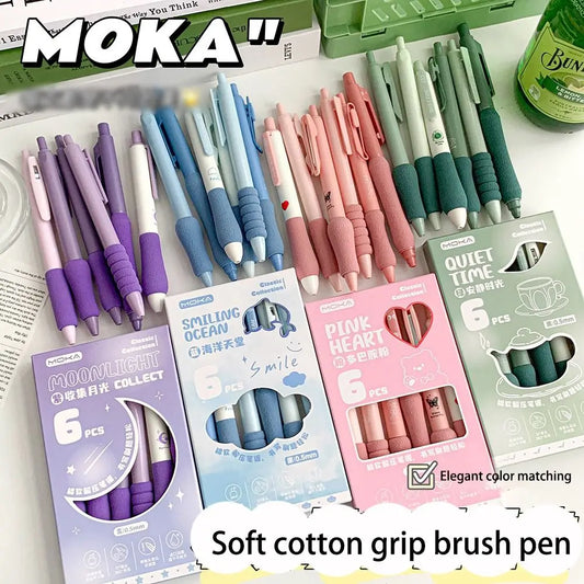 Cotton Candy Soft Grip Gel Pen Set