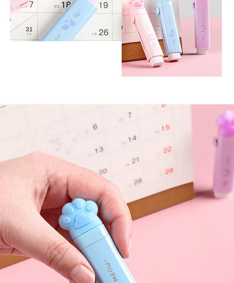 Paw-fect Push-Pull Pencil Eraser