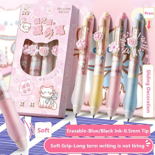 Sweet Blossom Erasable Gel Pen Set