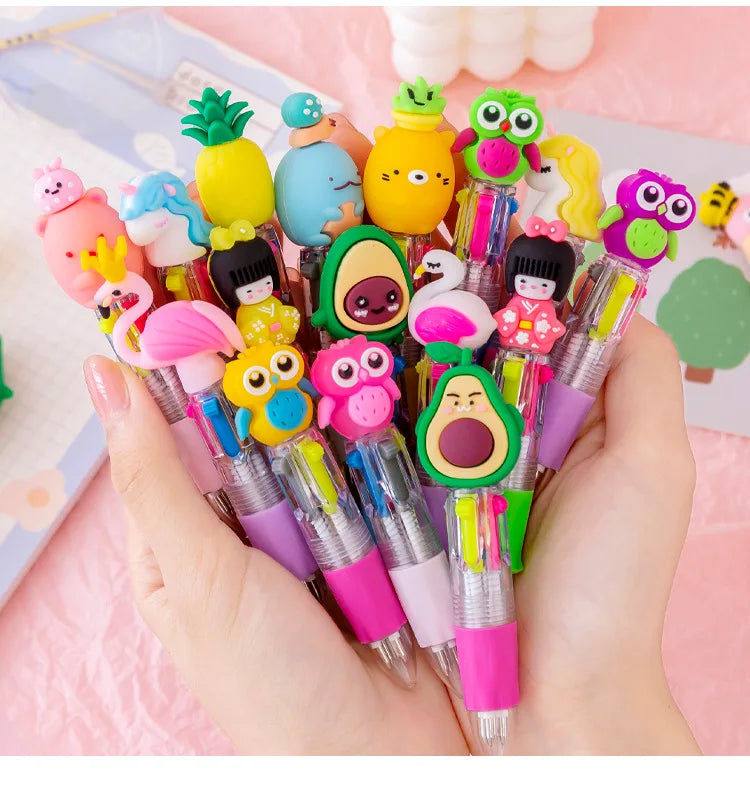 Kawaii Carnival Mini 4-Color Ballpoint Pens