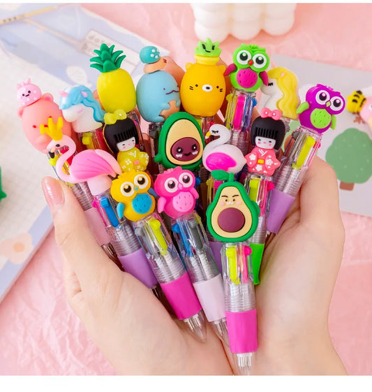 Kawaii Carnival Mini 4-Color Ballpoint Pens