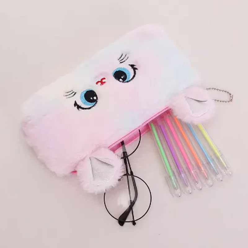 Fluffy Kitty Pencil Pouch