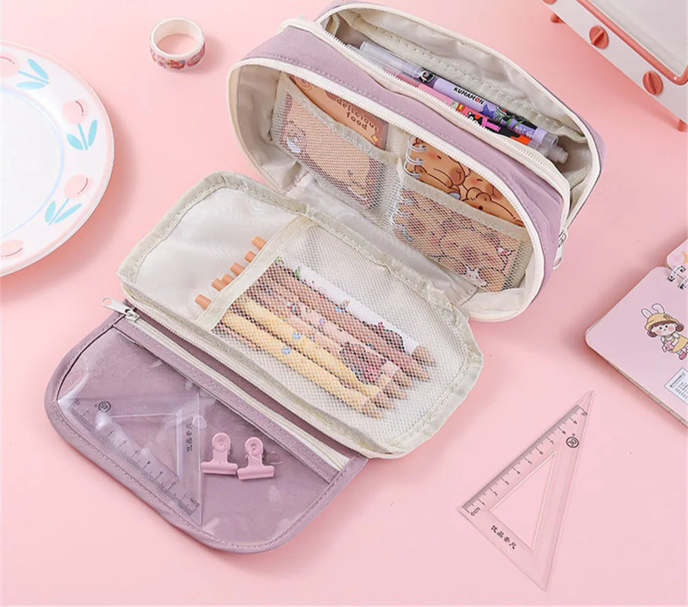 Sweet Treats Pouch 9 Layer Transparent Pencil Case