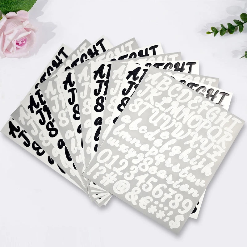 Chubby Font PVC Sticker Set