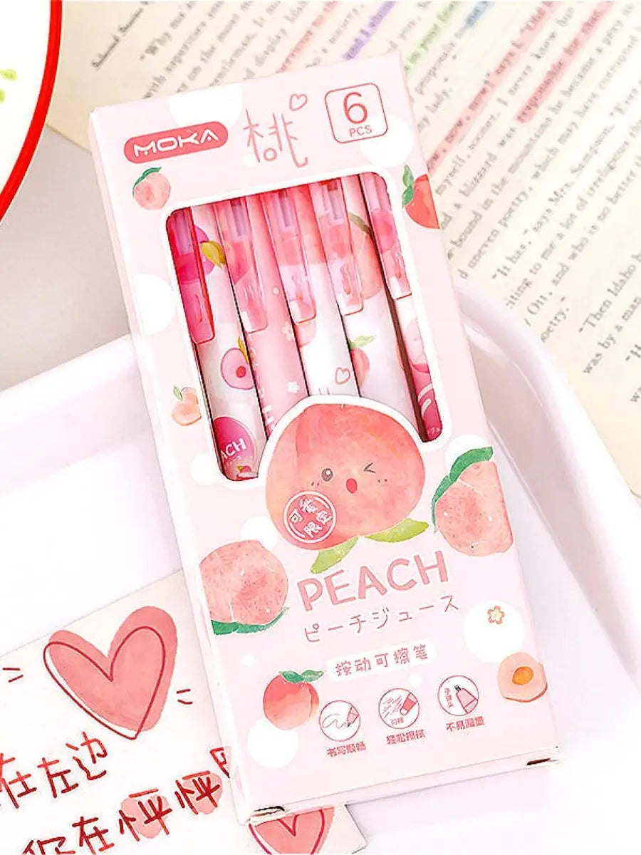 Peach Blossom Erasable Gel Pens