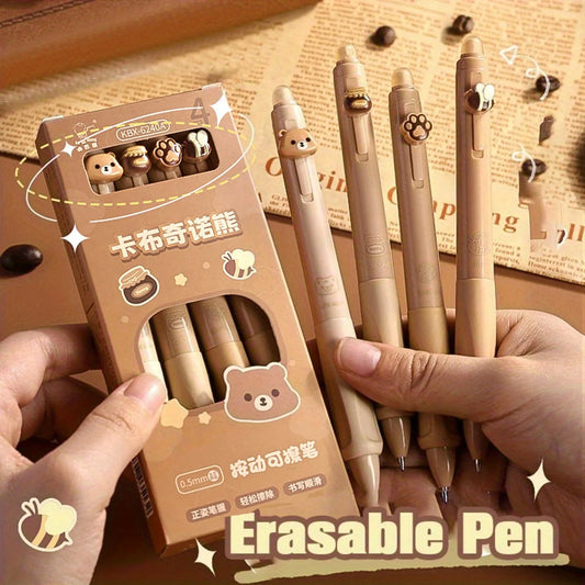 Peek-a-Boo Bear & Paw Charm Erasable Gel Pens