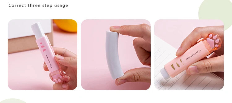 Squishy Paw Cat Paw Push-Pull Eraser