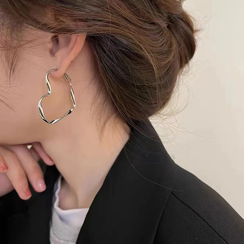 Twist Me Love Hoop Earrings