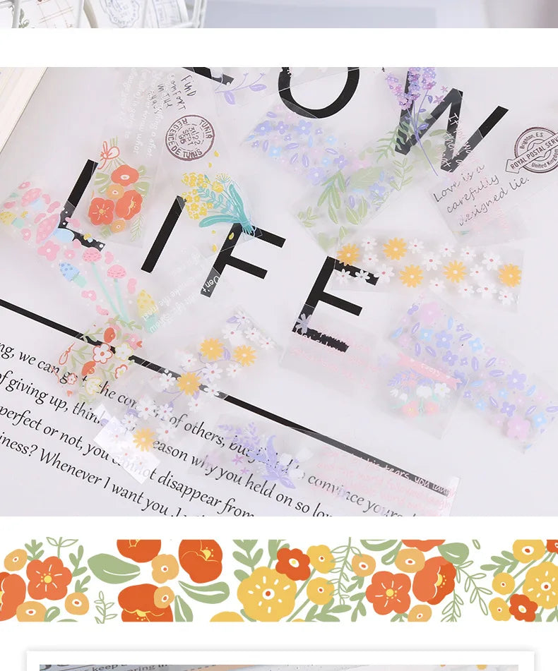 Whimsical Wonders Transparent Sticker Rolls