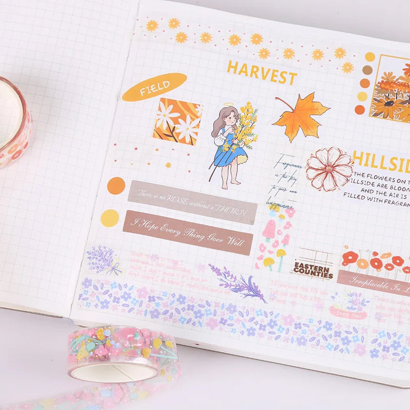 Whimsical Wonders Transparent Sticker Rolls