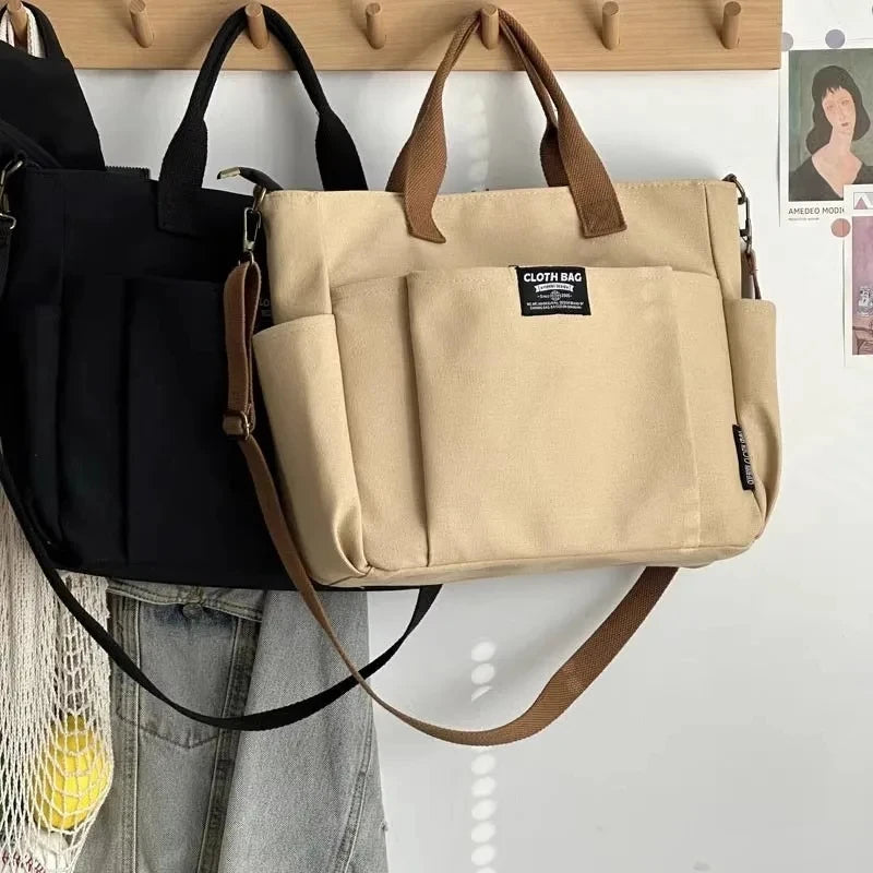 Pocket Perfect Minimalist Canvas Tote Bag