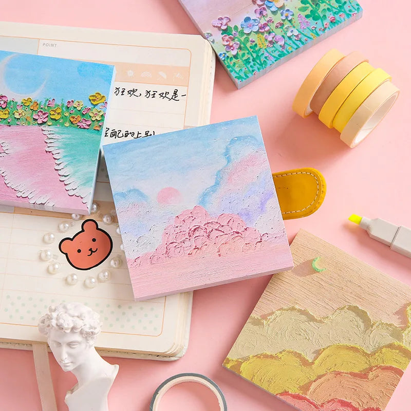 Pastella Landscape Painting Sticky Notes