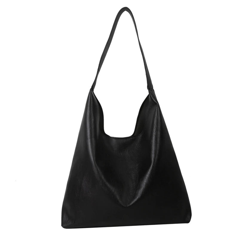 Effortless Everyday Leather Bucket Tote Bag