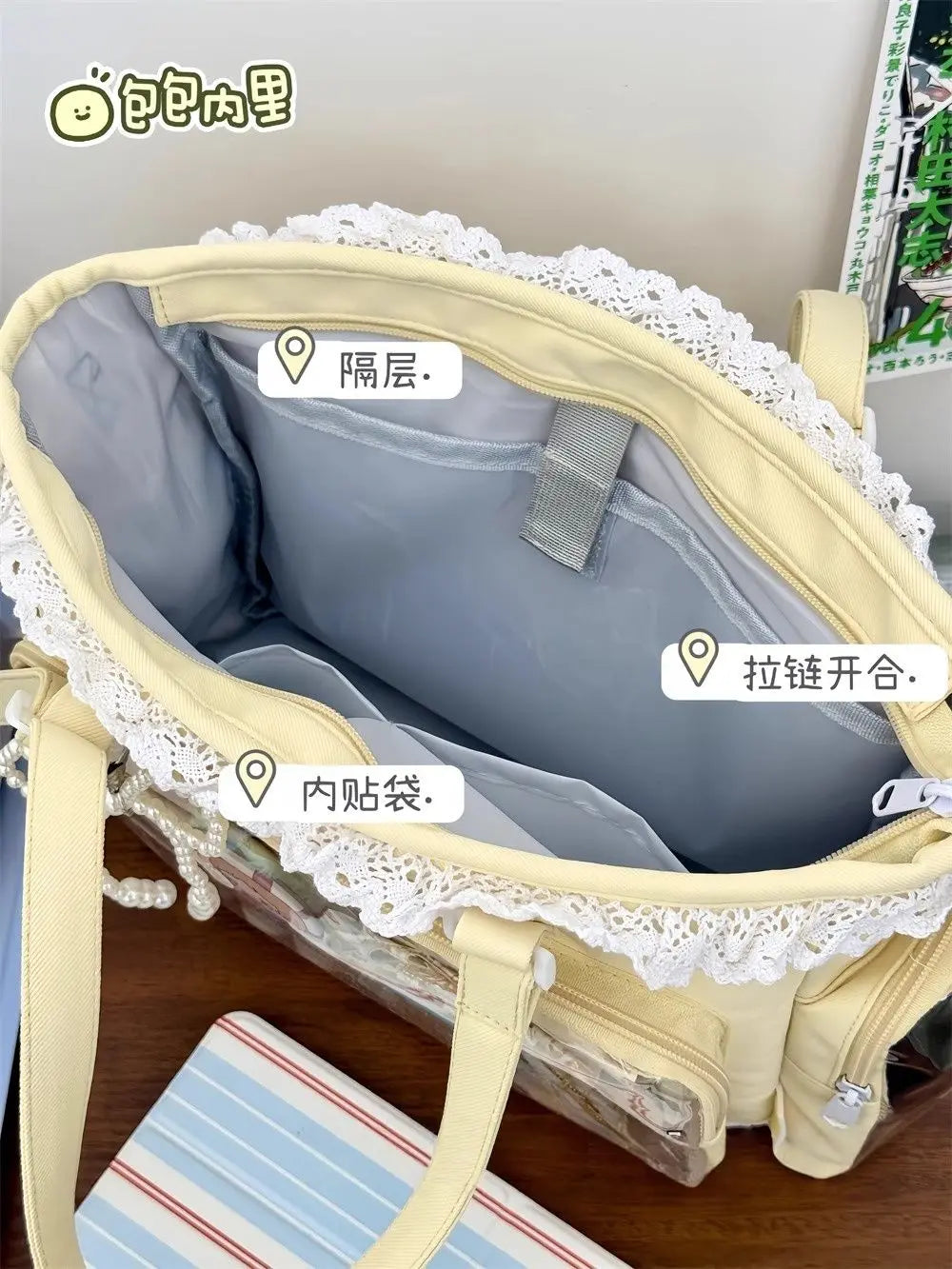 Kawaii Dreams Ita Clear Tote Bag