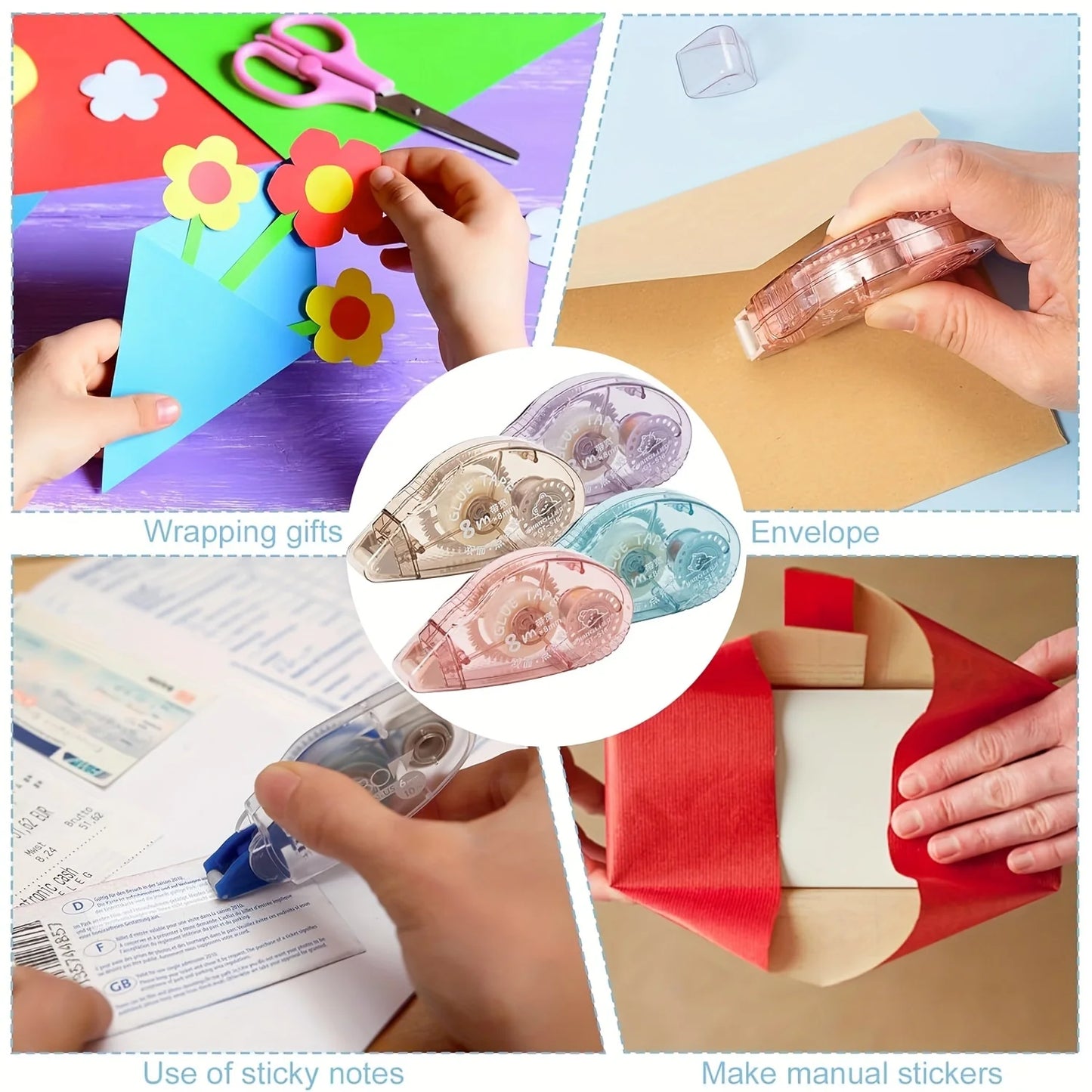 Rainbow Prism Double-Sided Glue Tape