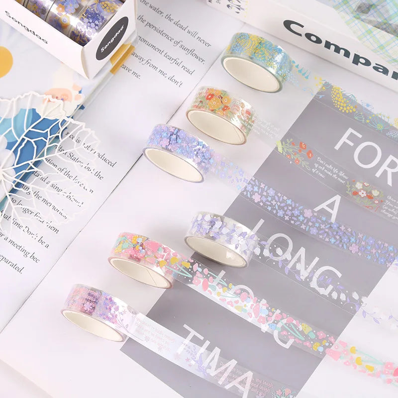Whimsical Wonders Transparent Sticker Rolls