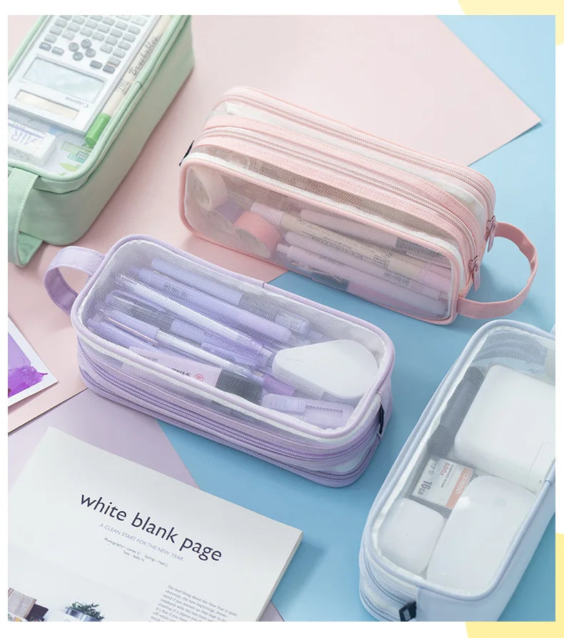 Clear View Transparent Pencil Organizer
