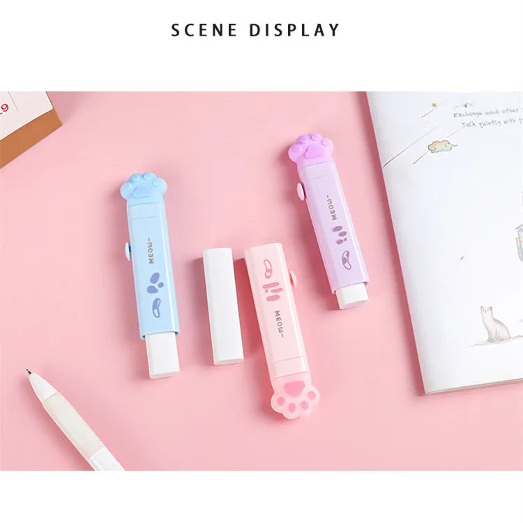 Paw-fect Push-Pull Pencil Eraser
