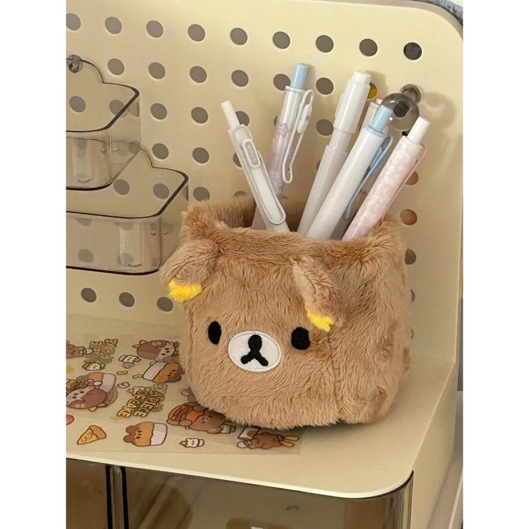 Fluffy Rilakkuma Plush Pencil Holder