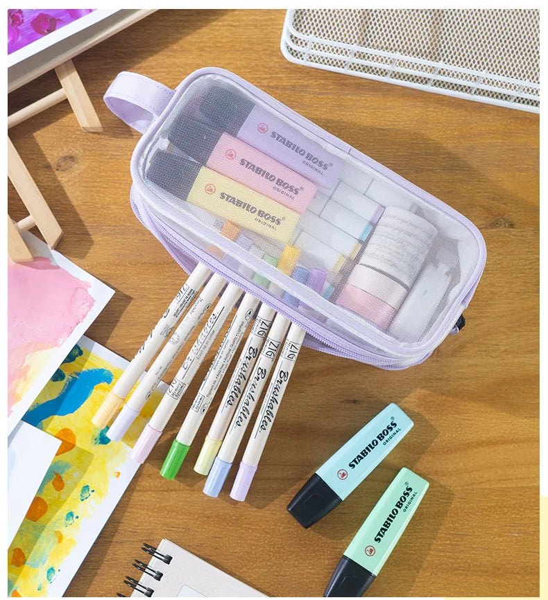 Clear View Transparent Pencil Organizer