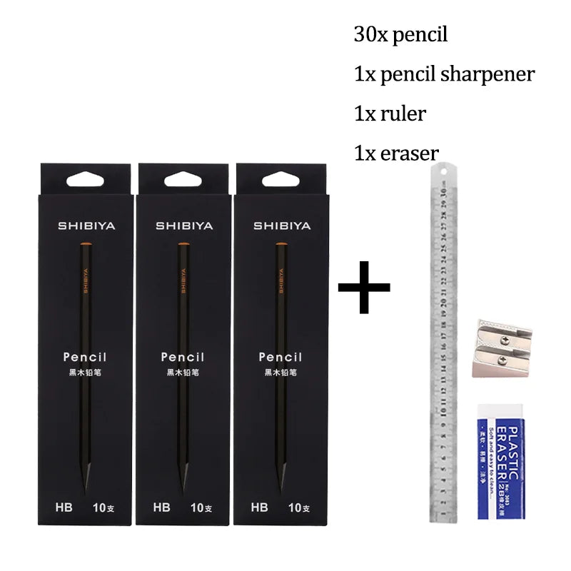 Black Velvet Pencil Set
