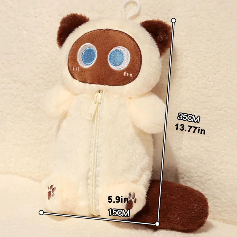 Huggy Snuggle Cat Plush Stationary Pouch