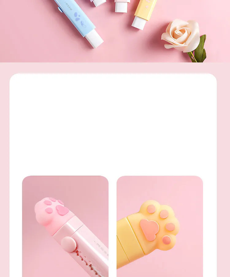 Paw-fect Push-Pull Pencil Eraser