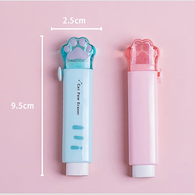Squishy Paw Cat Paw Push-Pull Eraser
