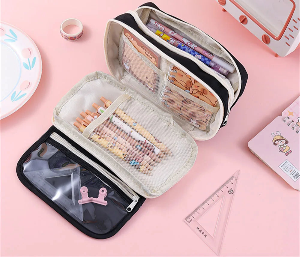 Sweet Treats Pouch 9 Layer Transparent Pencil Case