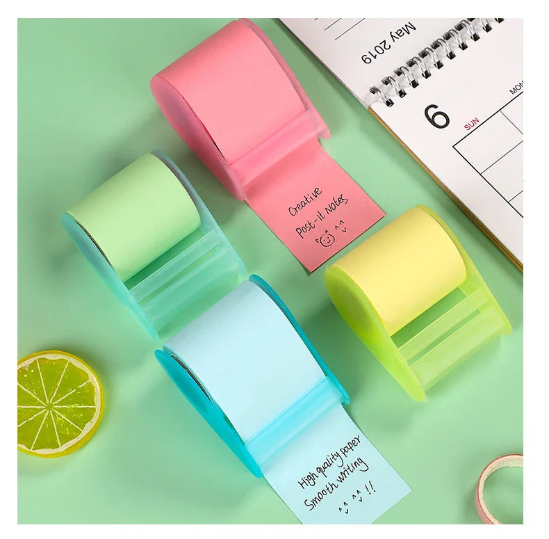 Peelie Pals Pastel Roller Sticky Notes (with Dispenser)