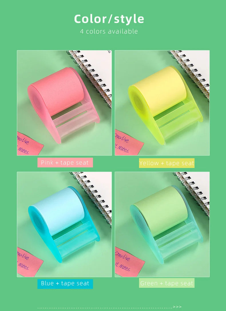 Peelie Pals Pastel Roller Sticky Notes (with Dispenser)