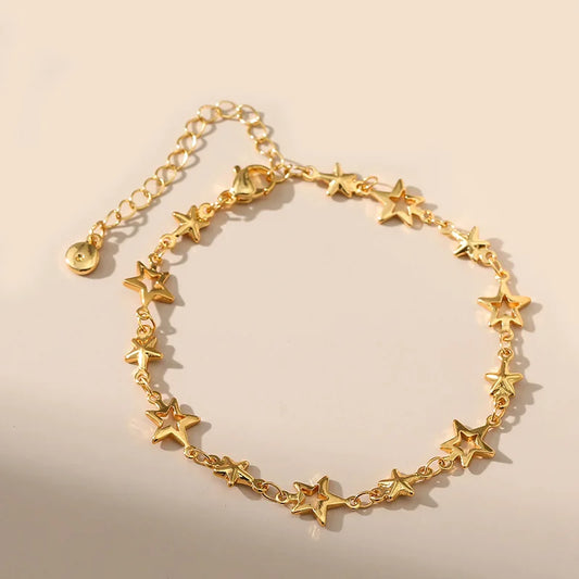 Golden Star Wishes Bracelet