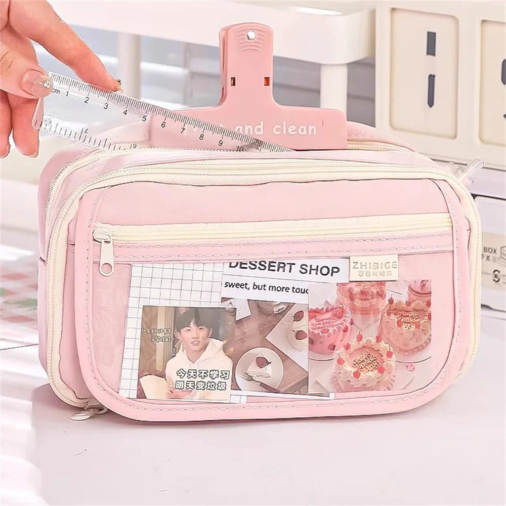 Sweet Treats Pouch 9 Layer Transparent Pencil Case
