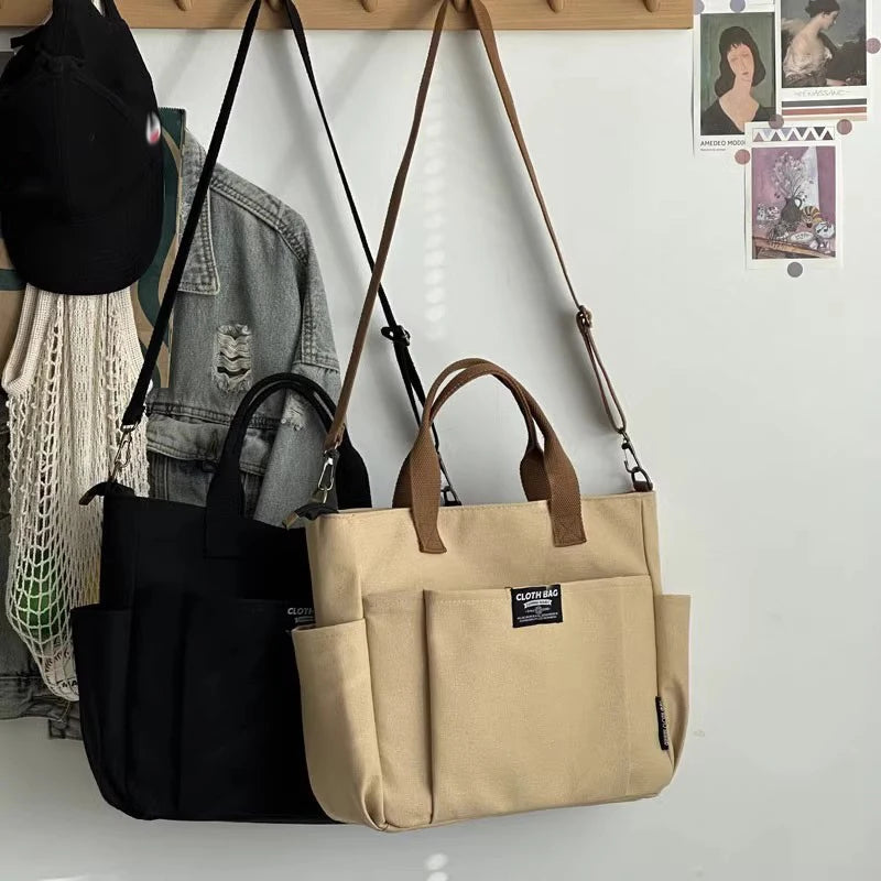 Pocket Perfect Minimalist Canvas Tote Bag
