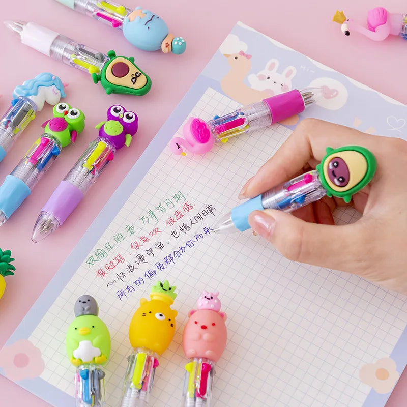 Kawaii Carnival Mini 4-Color Ballpoint Pens