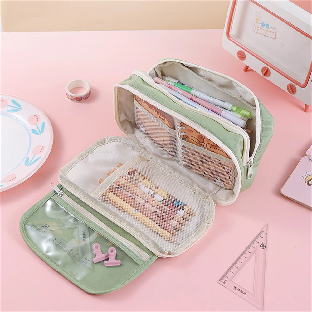 Sweet Treats Pouch 9 Layer Transparent Pencil Case