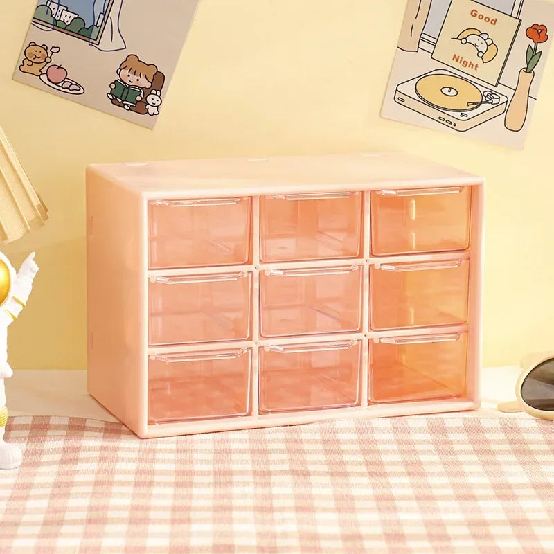 Pretty Pastel Storage 9 Grid Cubes Storage Drawers