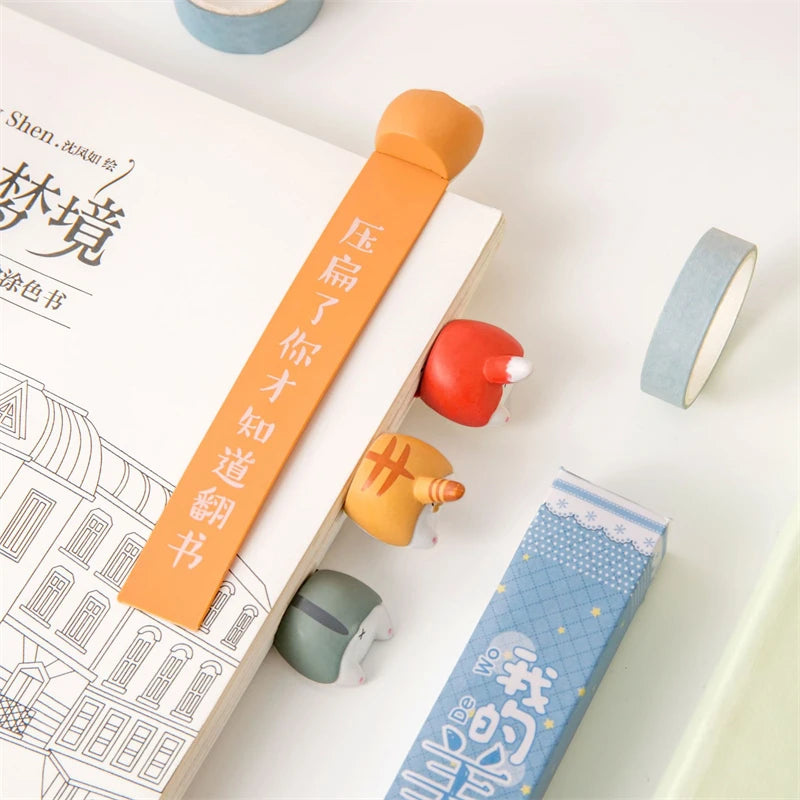 Novelty Animal Butt Bookmarks