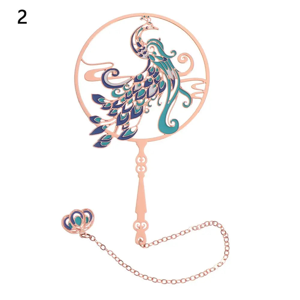 Imperial Garden Chinese Style Brass Bookmark