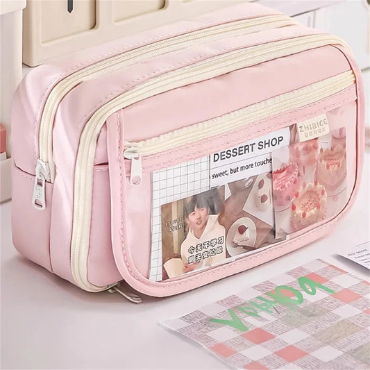 Sweet Treats Pouch 9 Layer Transparent Pencil Case