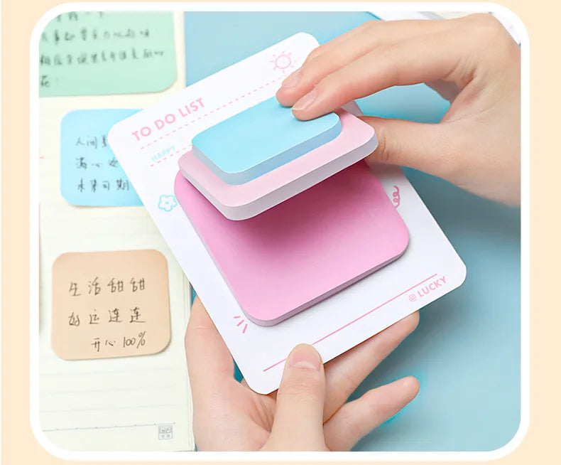 Pastel Stack Sticky Notes (3-Size)
